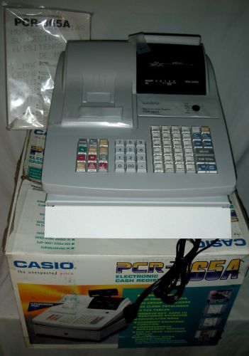 CASIO CASH REGISTER UNUSED ELECTRONIC PCR-365A RETAIL GRAY STREAMLINE EXCELLENT