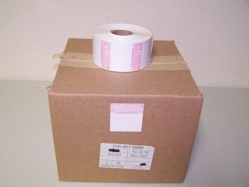 Torrey Original Safe Handling Thermal Label for LSQ-40L Scale,12 Roll/1000 label