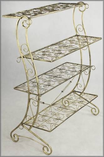 BRONZE SHELVING 4.5FT TALL, 3.6FT LONG X 22&#034; WIDE (Y023E.57)