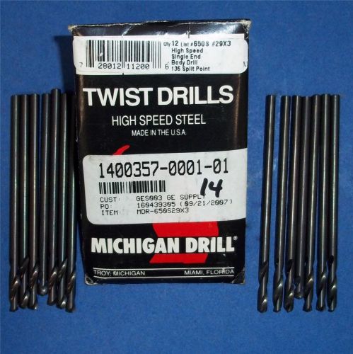 MICHIGAN DRILL 135 SPLIT POINT, SINGLE END, TWIST DRILL BIT 1400357-0001-01 *NEW