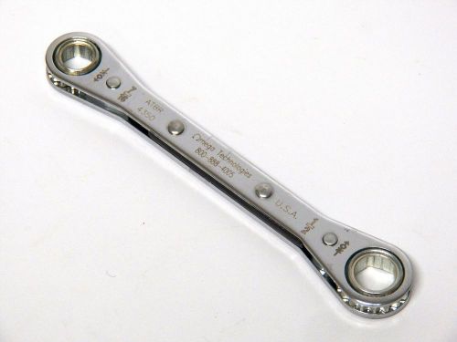 Omega hi-lok flat box ratchet atbr4350 7/16&#034; - 1/2&#034; aircraft tool ..... (1-1-7) for sale