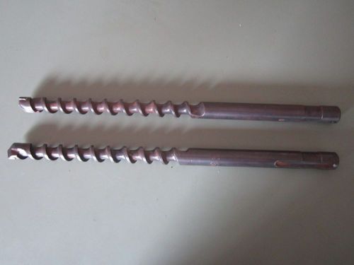 Hilti 2 rotary hammer drill bit te-f 3/4” 13 1/4&#034; long u.s.a. pair of hilti bits for sale