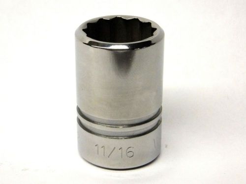 Williams 1/2&#034; drive 11/16&#034; 12-point shallow socket st-1222 for sale