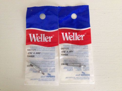 Weller desoldering tip  ds112t .076&#034; .025&#034;  taper tiplit - ds100 for sale