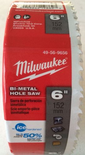 *NEW* MILWAUKEE 6&#034; ICE HARDENED BI-METAL HOLE SAW 49-56-9656 *NEW* FREE SHIPPING