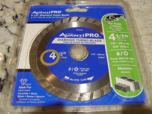 New Avanti Pro 4 1/2  Diamond Turbo Blade