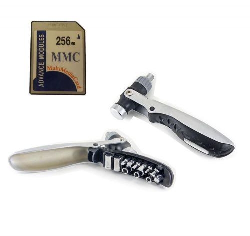 Bundle: 256MB MMC Memory Card + Multi-Function Hammer, Screwdriver Bottle Opener