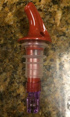 Precision Pours - 2/3 oz 20 ml Red Pour Spouts Liquor Pourers - 6 pcs