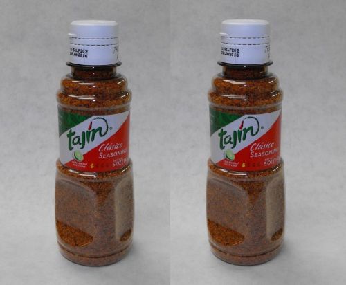 2 pack  5oz. tajin clasico seasoning lime chili glass rimming salt  bloody mary for sale