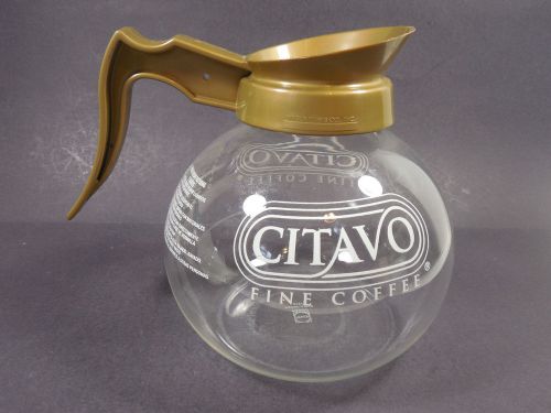 VINTAGE WILBUR CURTIS SCHOTT DURAN 12 CUP GLASS CITAVO FINE COFFEE POT CARAFE