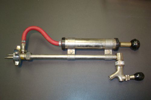 VINTAGE HOFF-STEVENS BEER KEG TAPPER BEER KEG PUMP NO MORE DEPOSITS AT THE STORE