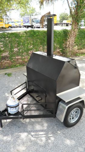 &#034;brand new&#034; custom built worldwide trailer mfg. commercial bbq smoker trailer for sale