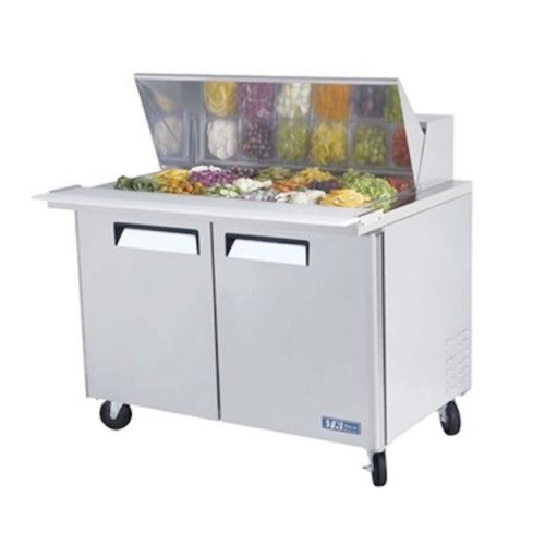 New turbo air 48&#034; m3 series mega top ss sandwich &amp; salad prep! 2 doors! for sale