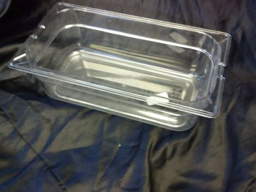 1/3 Size Food Pan 4&#034; deep Clear Carlisle Top Notch