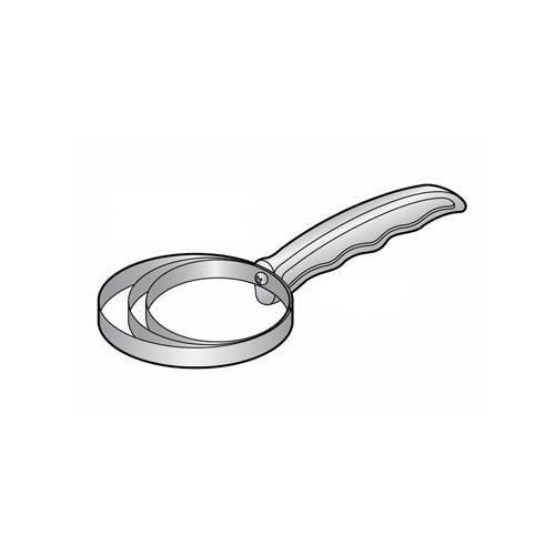 Alfa  066wss bone dust scraper, round, 3-1/2&#034; dia, solid alum. handle, s/s blade for sale