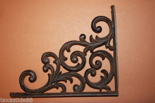 (6) pcs, RESTAURANT, SHELF BRACKETS, DISPLAY SHELF, RUSTIC, COUNTRY, BRWON B-23