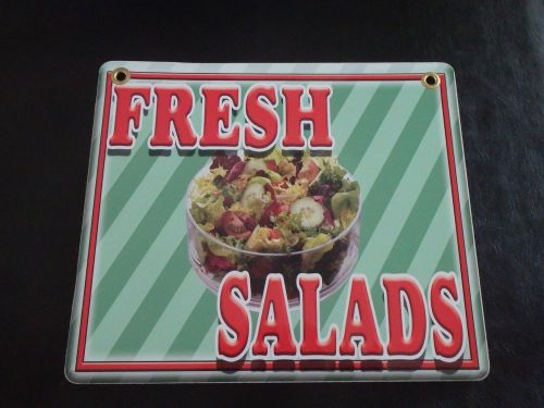 Fresh salad  - sign concession stand, trailer, cart, restaurant, sign menu board for sale