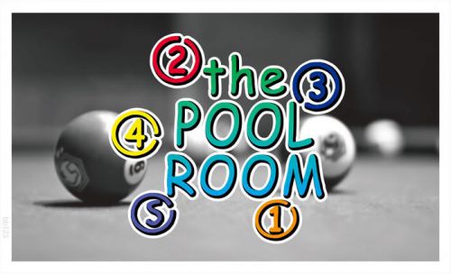 bb123 Pool Room Banner Shop Sign