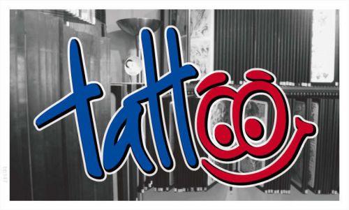 Bb147 tattoo banner shop sign for sale