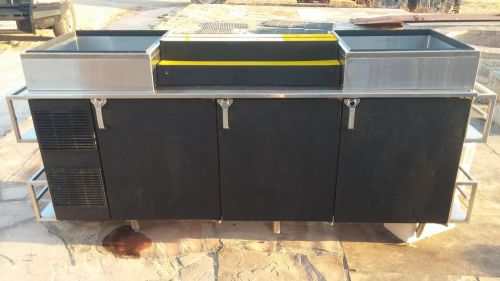 84&#034; GLASS TENDER COMMERCIAL REFRIGERATED BACK BAR COOLER