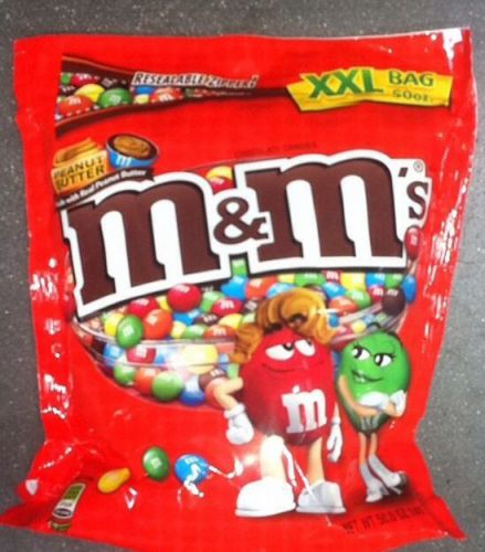 PEANUT BUTTER M&amp;Ms Candy 50oz XXL Bulk Bag CHOCOLATE Vending Halloween PARTY