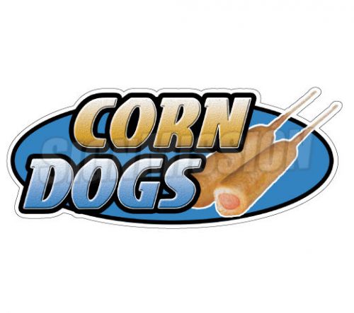 Corn dogs concession decal hot dog cart trailer stand sticker equipment for sale