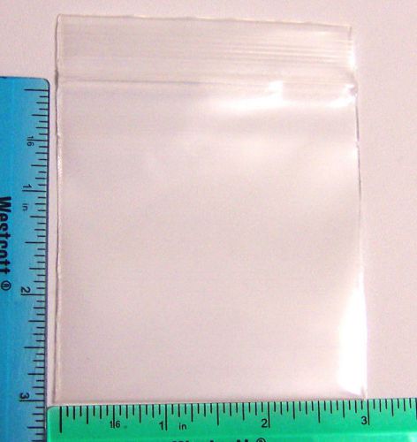 500 - 3 x 3&#034; Clear 6 mil Reusable Zipper Zip Lock LDPE Extra Heavy Duty Zip Bags