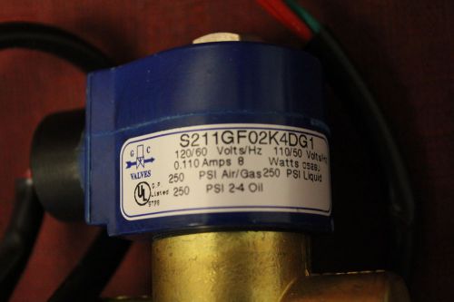 GC Valves S211GF02K4DG1 Solenoid Valve 1/2&#034; NPT N.C. New