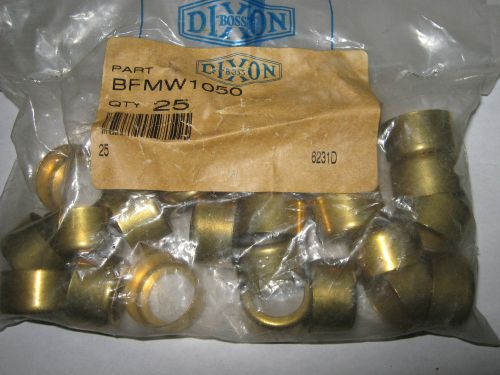 1 pc dixon bfmw1050 brass crimping ferrule, lot of 25, new for sale