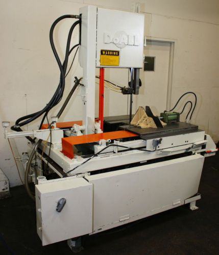 14&#034; Thrt 21&#034; H DoAll TF-14 VERTICAL BAND SAW, Tilt Frame, Vari-Speed, Hydraulic