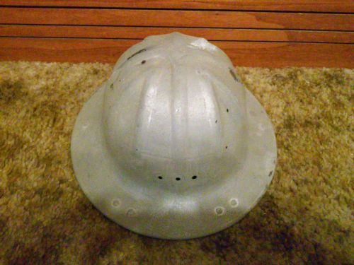 Vintage McDonald Aluminum Hard Hat Hardhat Stamped TTCO &#034;a department of Texaco&#034;