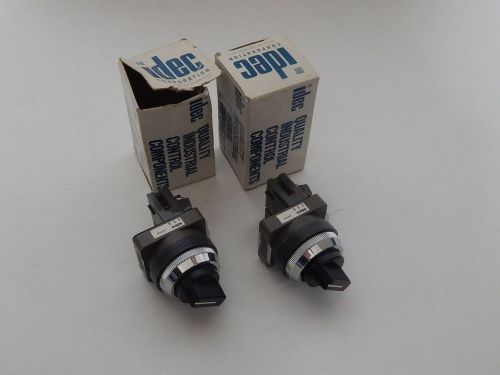 NEW LOT OF 2 idec ASN300 B Selector Switch