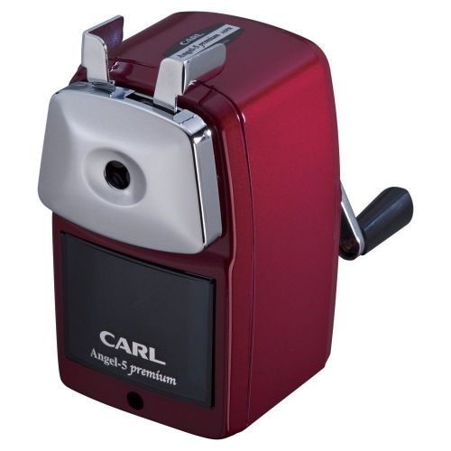 CARL Angel-5 Premium Hand-cranked Pencil Sharpener  A5PR-R Red MADE IN JAPAN F/S