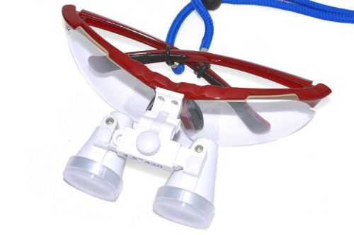 Dental binocular loupes 3.5x420 optical glass loupe for head light led popular for sale