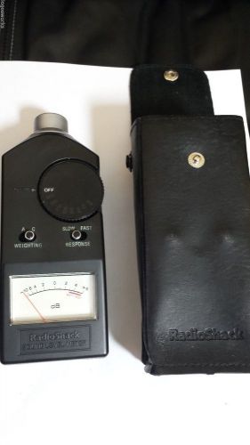 RADIOSHACK SOUND LEVEL METER with CASE 33-2050 ~ NOISE READING TESTER -04