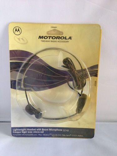 MOTOROLA 53743 LIGHTWEIGHT HEADSET W/BOOM MICROPHONE