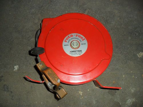 Static Discharge Grounding Reel...AMETEK,  Model #700-50R...w/ REB Clamp