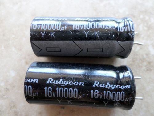 Rubycon 16v 10000uf  YK Series Capacitor Qty 200