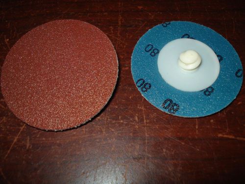 STANDARD ABRASIVES 2&#034; 80 Grit Lockit A/O 2 Ply Type R QTY 100 599406 |LV1|