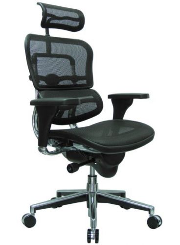 Eurotech Ergohuman ME7ERG, Ergonomic Executive Mesh Chair, Black