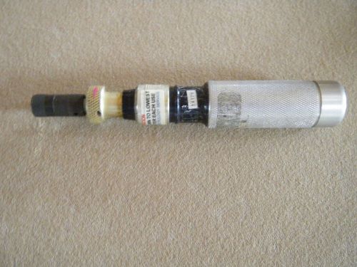 Utica TS-100 1/4&#034; Torque Limiting Screwdriver 0-100 oz-in. 1/4&#034; drive