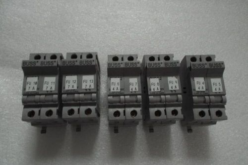 BUSS CHCC2 30A 600V 2Pole Fuse Block Holder. Lot of 5