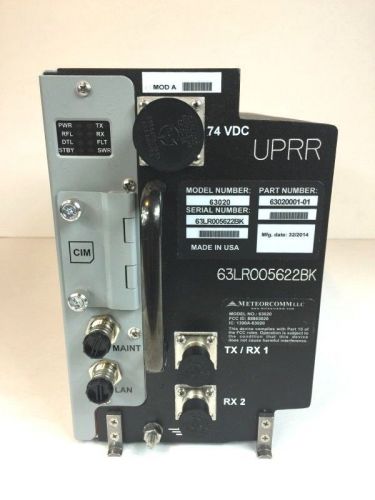 NEW METEORCOMM PTC RAIL ROAD LOCOMOTIVE RADIO POSITIVE TRAIN CONTROL 63020