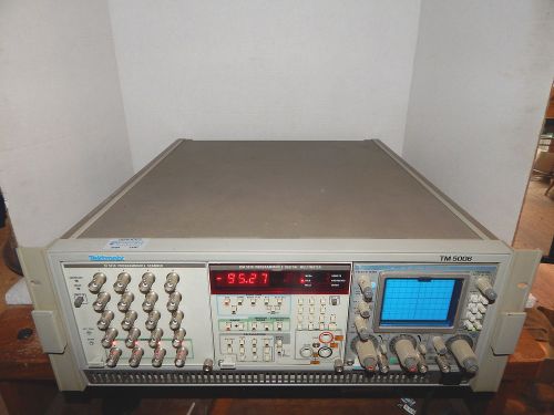 Tektronix tm 5006 six slot mainframe/power supply w/option 12, rack mountable for sale