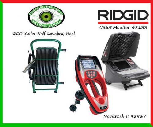 Customeyes 200 sl reel &amp; ridgid 48133 cs65 monitor &amp; ridgid 96967 navitrack ii for sale