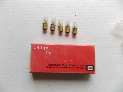 5 NEW CHICAGO MINIATURE LAMP BULBS P/N CM-B1A