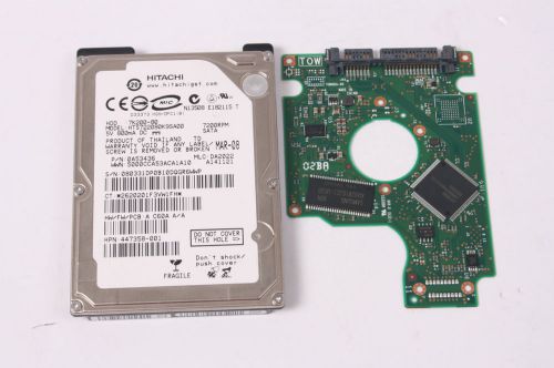 Hitachi hts722080k9sa00 80gb sata 2,5 hard drive / pcb (circuit board) only for for sale