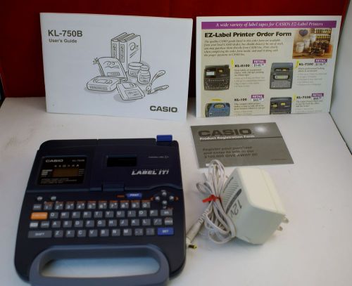 Casio EZ label printer in good working condition w AC adapter.