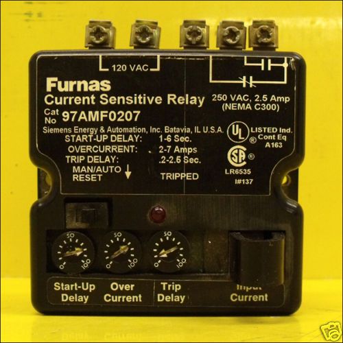 Siemens Furnas 97AMF0207 Current Sensitive Relay