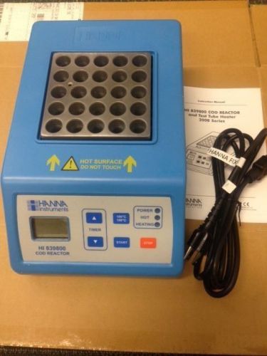 NEW Hanna COD Reactor / COD test tube heater with 25 vial capacity HI839800